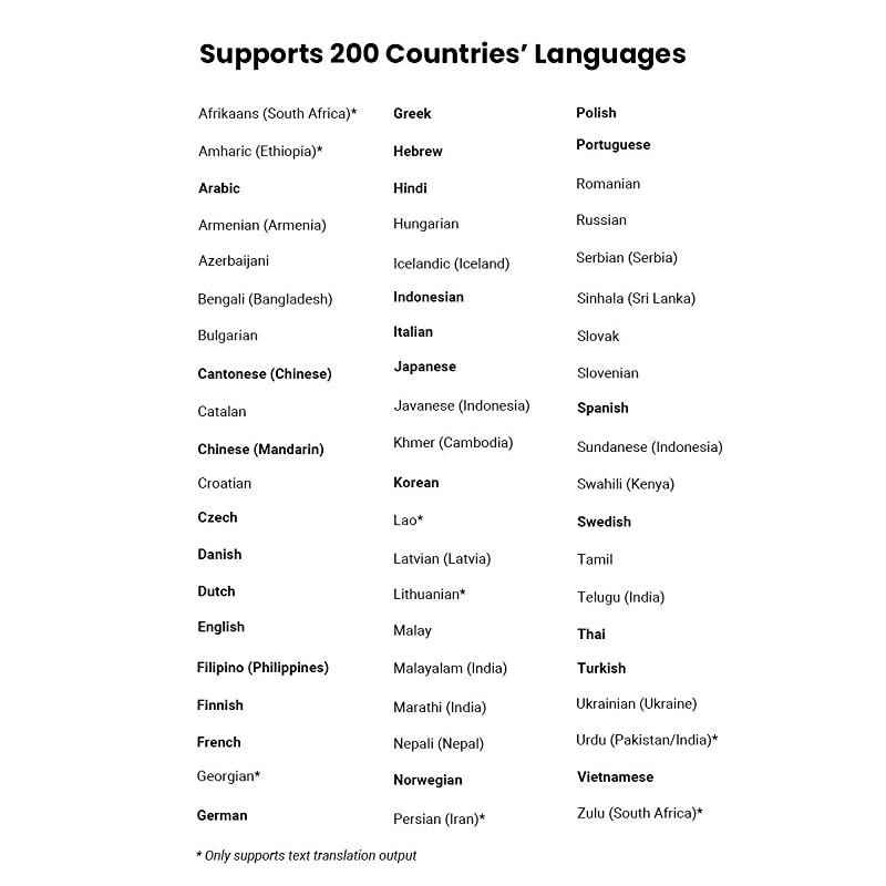 Language Translator Device with Unlimited 2-Year Global Data (No WiFi Need) 200+ Countries 95+% Accuracy Instant Real-time Voice Translation & Offline Translation w/Bluetooth & 4G/LTE (Blue)