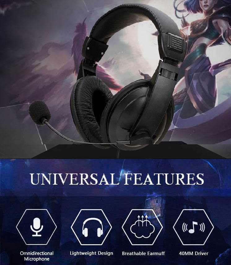 3.5mm Wired Traffic Chat Online Gaming One Ear Headphone with Microphone for Playstation 4 PS4 Pro PS4 Slim Nintendo Switch Laptop Xbox One S X