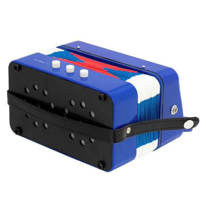7-Key 2 Bass Kids Accordion Children's Mini Musical Instrument Easy to Learn Music Blue