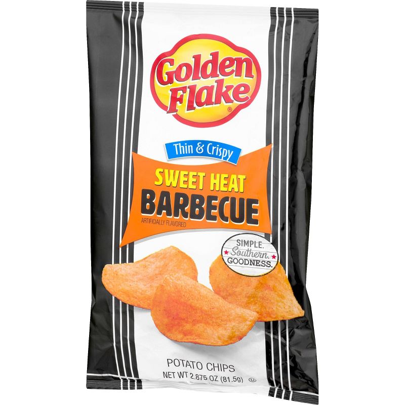 Golden Flake Sweet Heat Barbecue Thin & Crispy Flavored Potato Chips - 2.875oz