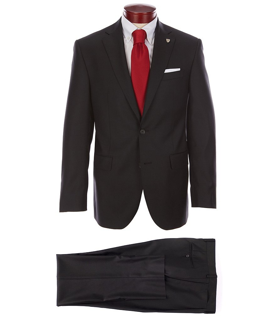 Cremieux Classic Fit Pleated Pant Solid Wool Suit