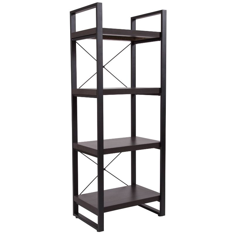 62" Thompson Bookshelf Gray - Riverstone Furniture