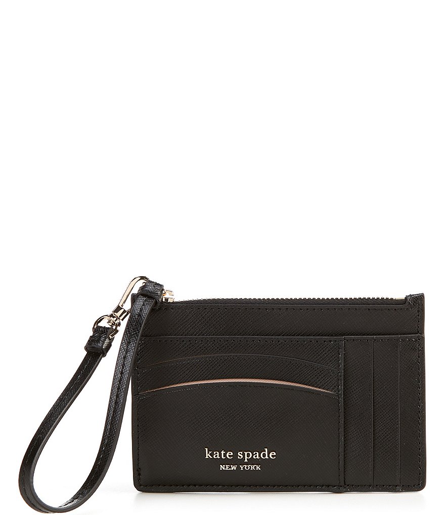 kate spade new york Spencer Leather Zippered Card Case Wristlet