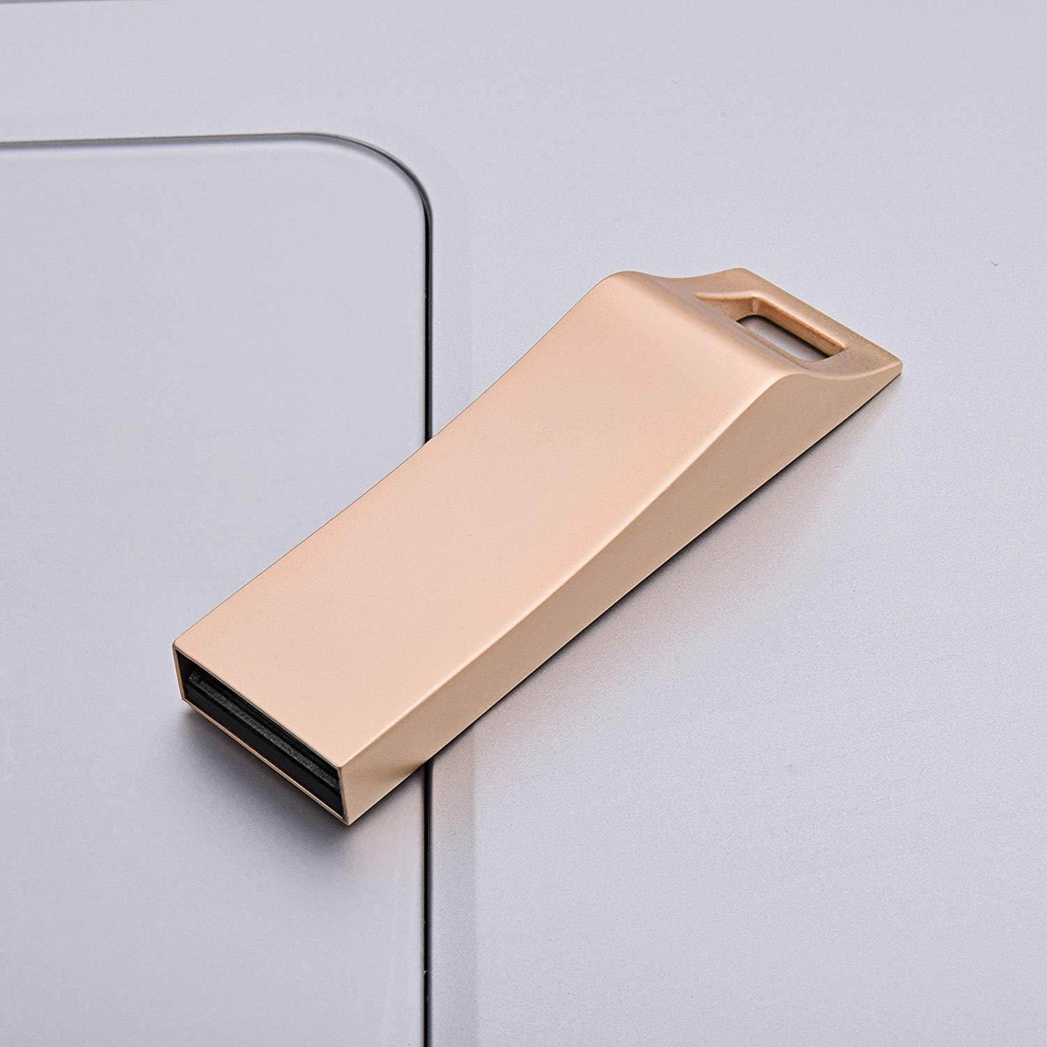 TOPESEL 3 Pack 32GB USB 2.0 Flash Drives Metal Memory Stick Waterproof Thumb Drive (3 Mixed Colors: Black, Gold, Silver)