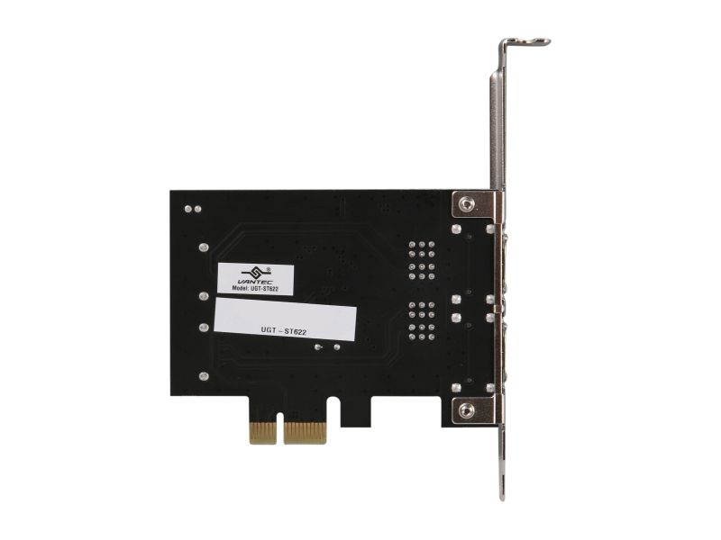 VANTEC 2 Channel 4-Port SATA 6 Gb/s PCIe Host Card Model UGT-ST622