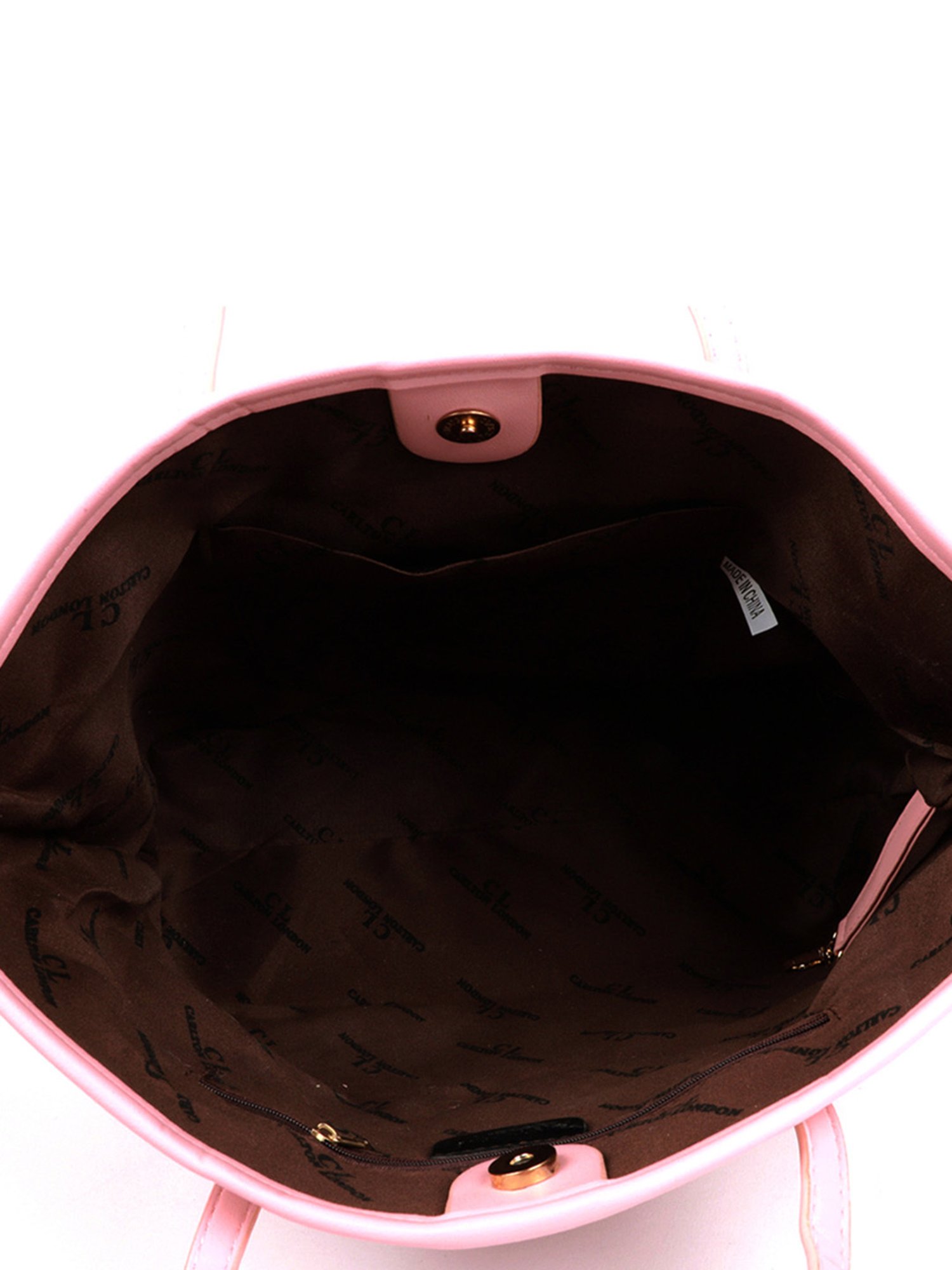 Carlton London Pink Animal Effect Medium Tote