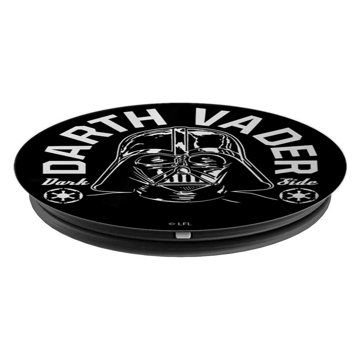 Star Wars Darth Vader Dark Side Black And White PopSockets Grip and Stand for Phones and Tablets