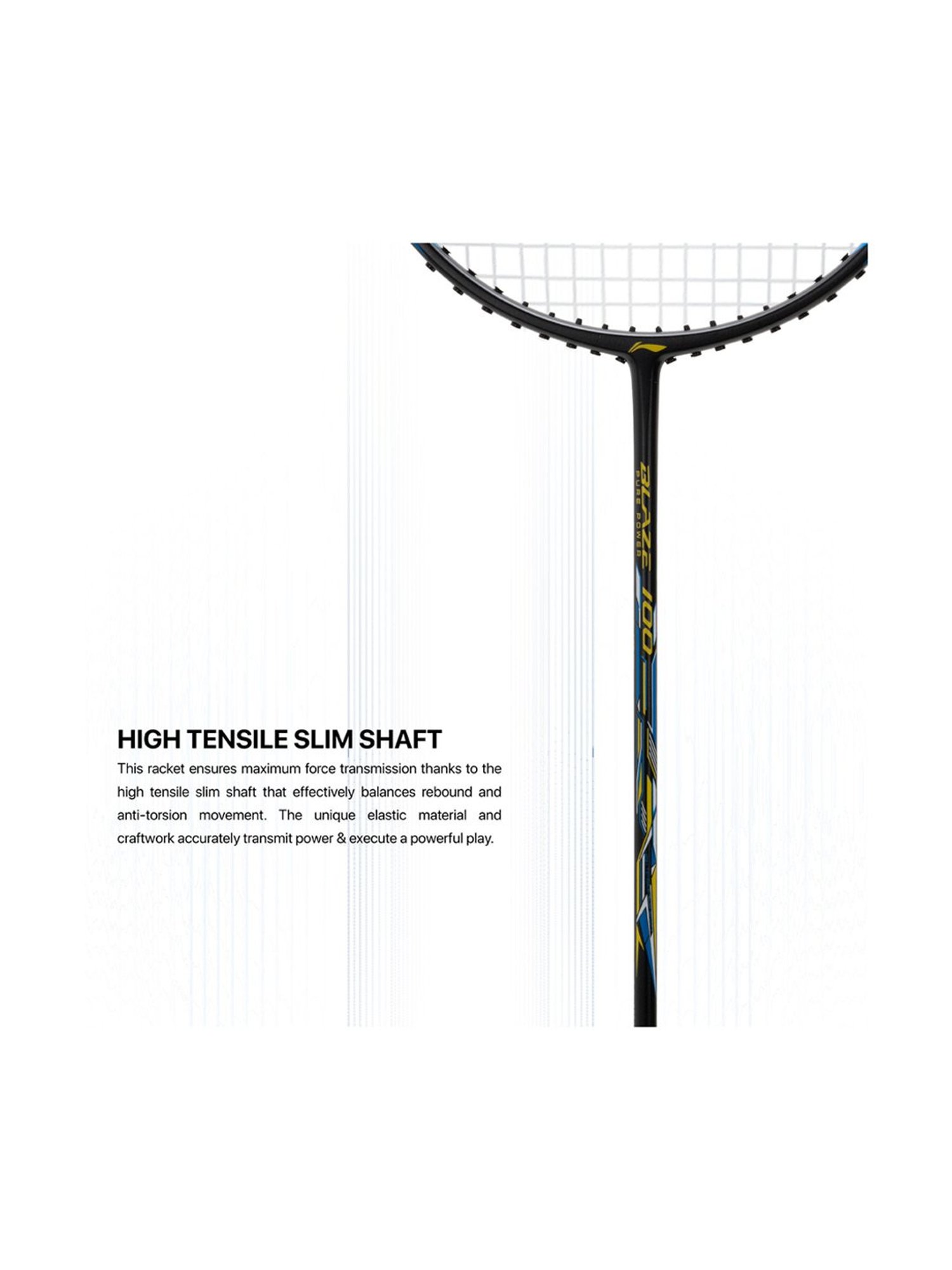 Li-Ning Blaze 100 Badminton Racket (Blue) Size - Medium