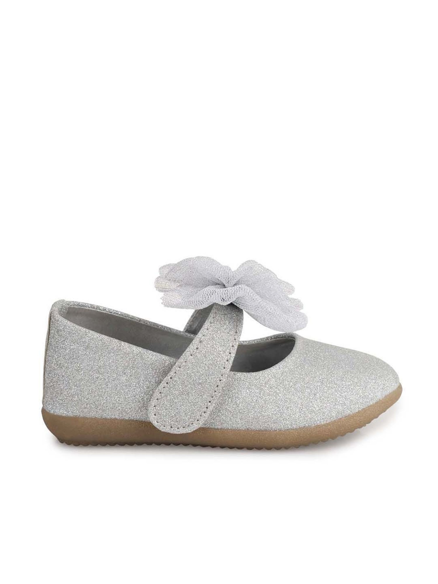 Minesole Kids Silver Mary Jane Shoes