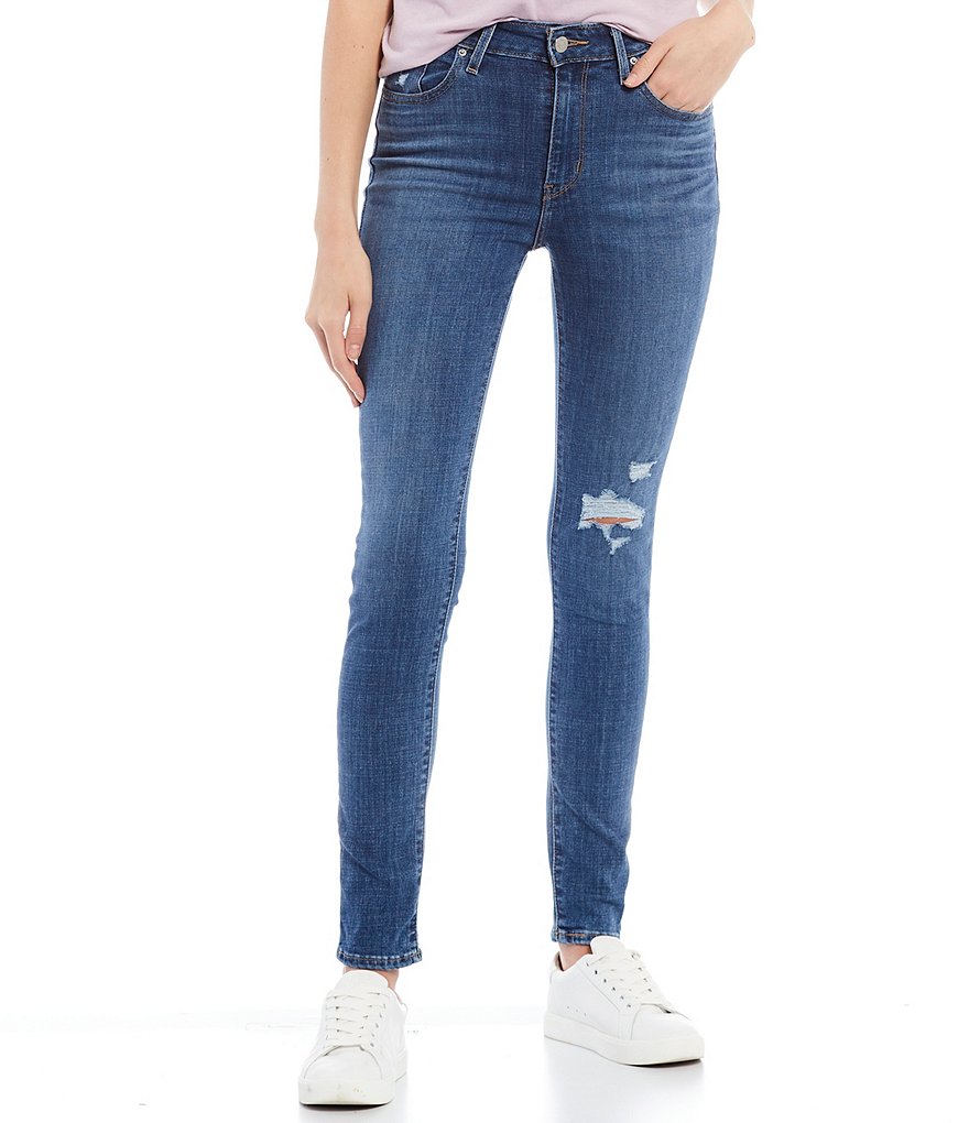 Levi's&reg; 721 Destructed High Rise Skinny Jeans