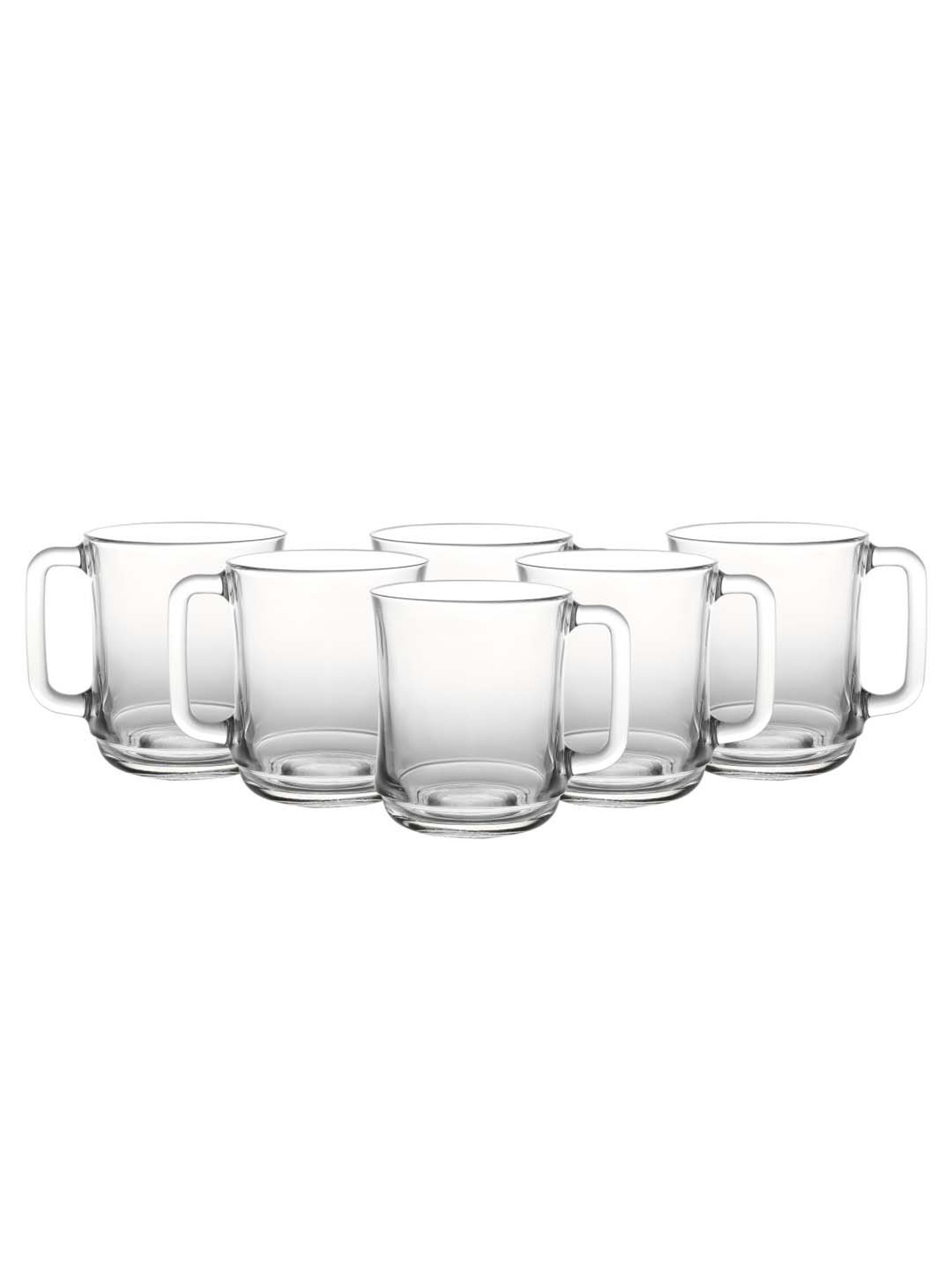 Femora Black Ceramic Coffee Mugs (0.36 L) - Set of 4