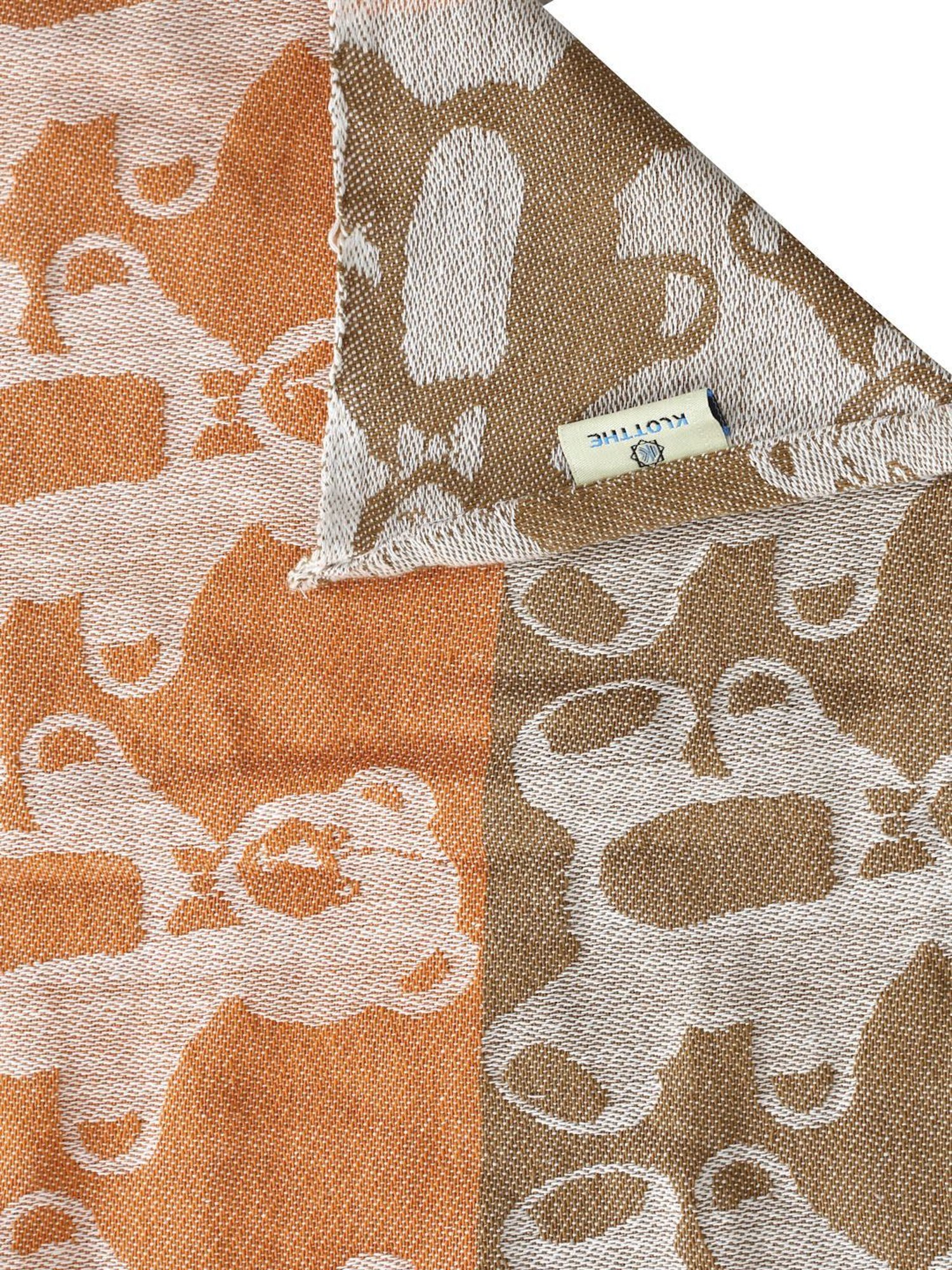 Klotthe Woven Multicolor 350 TC Cotton Double Bed Cover With 2 Pillow Covers