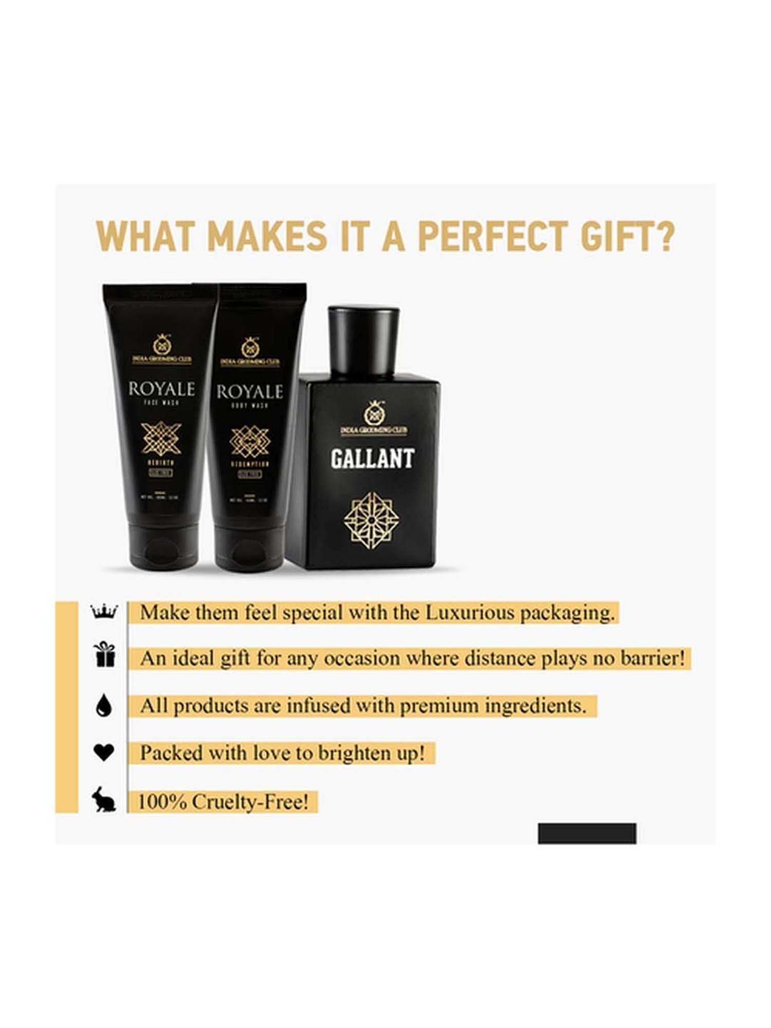 India Grooming Club Royale Face & Fragrance Gift Box