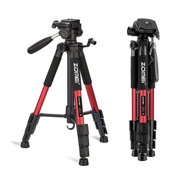ZOMEI Q111 55" Professional Aluminum Alloy Camera Tripod for DSLR Canon Nikon Sony DV Video