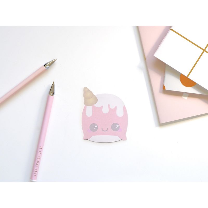 Underground Toys Glitter Galaxy Narwhal Sticky Notes