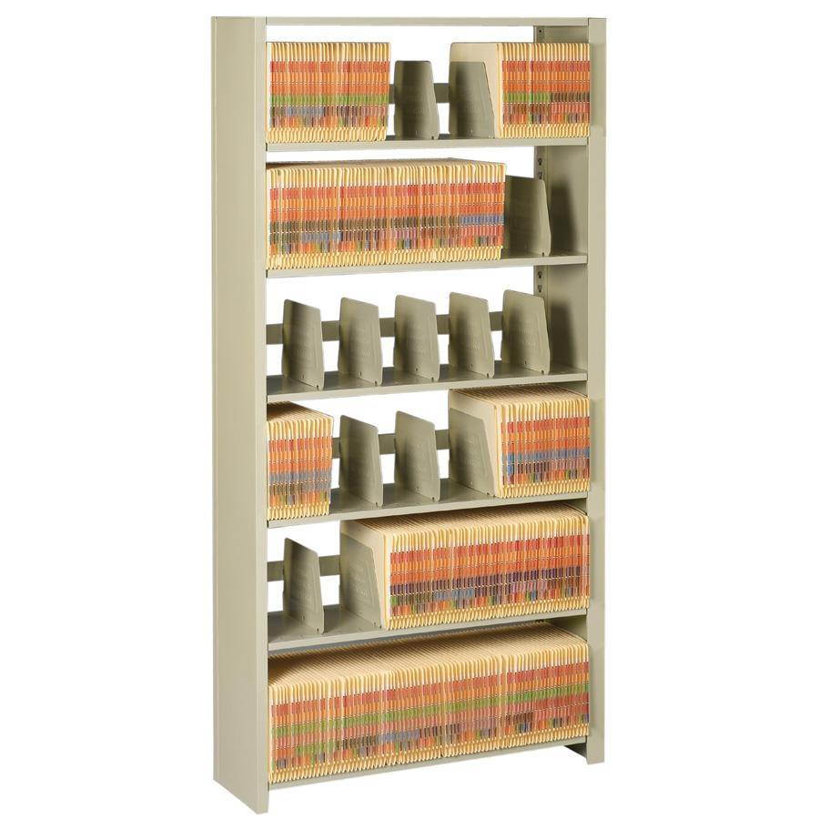 Tennsco Snap-Together Steel Six-Shelf Closed Starter Set 36w x 12d x 76h Sand