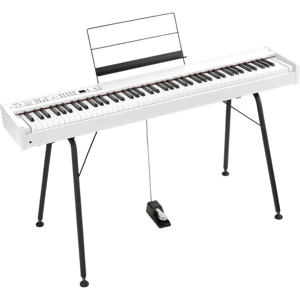 Korg D1 88-Key Digital Stage Piano with Pedal (White)