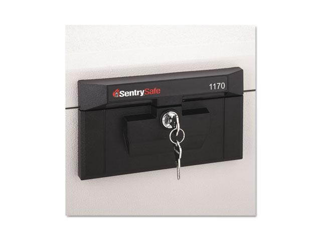Sentry Safe 1170 Security Letter Hanging Files Key Fire Safe, 31lbs, .61 Cu. Ft., Lt Gray