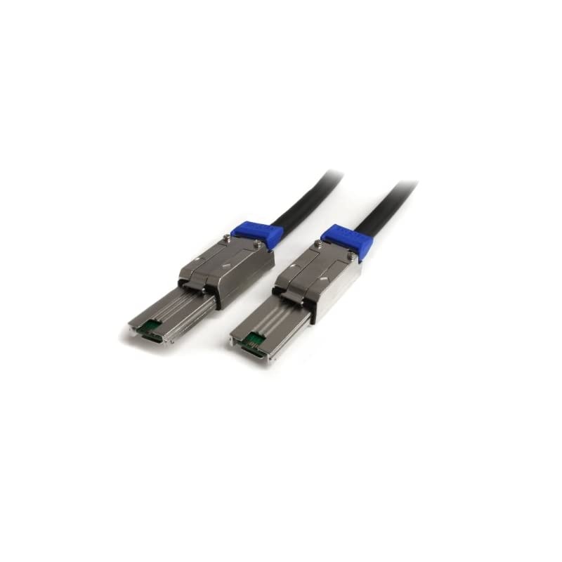 com 2m External Mini SAS Cable Serial Attached SCSI SFF8088 to SFF8088 2x SFF8088 M 2 meter Black ISAS88882