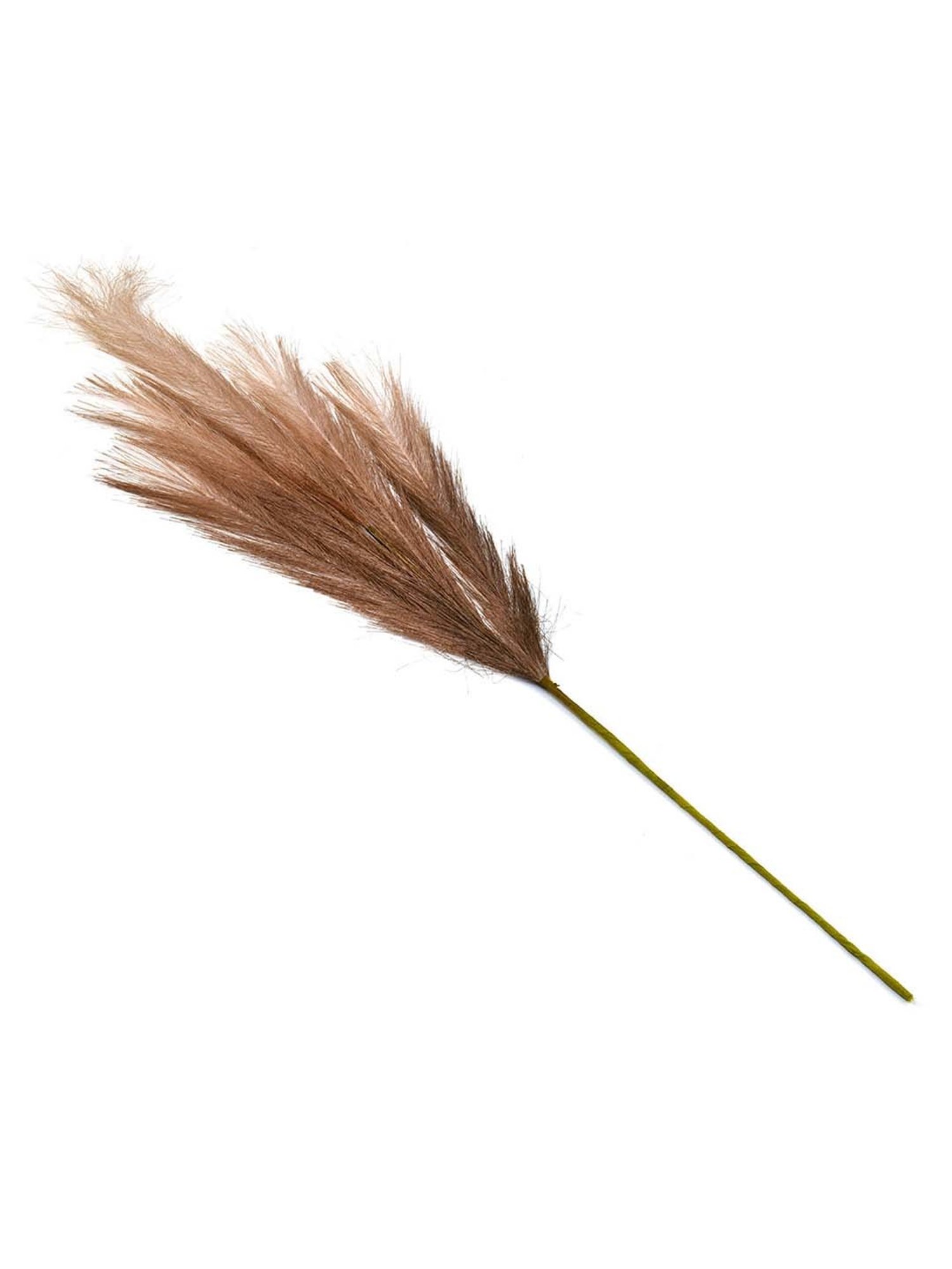 @Home Brown Plastic Artificial Pampas Grass Stick