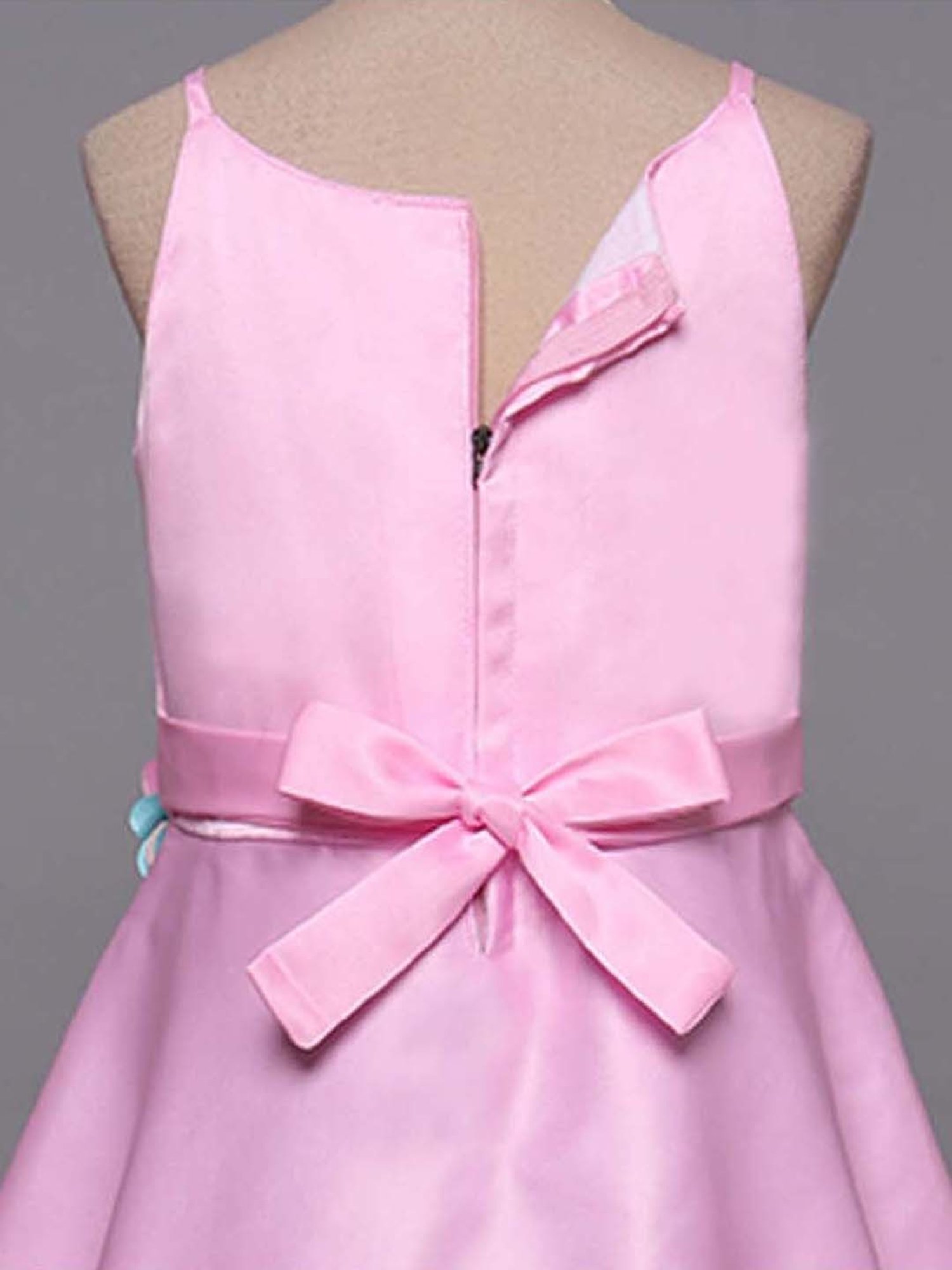 Pink Chick Kids Navy Solid Party Gowns