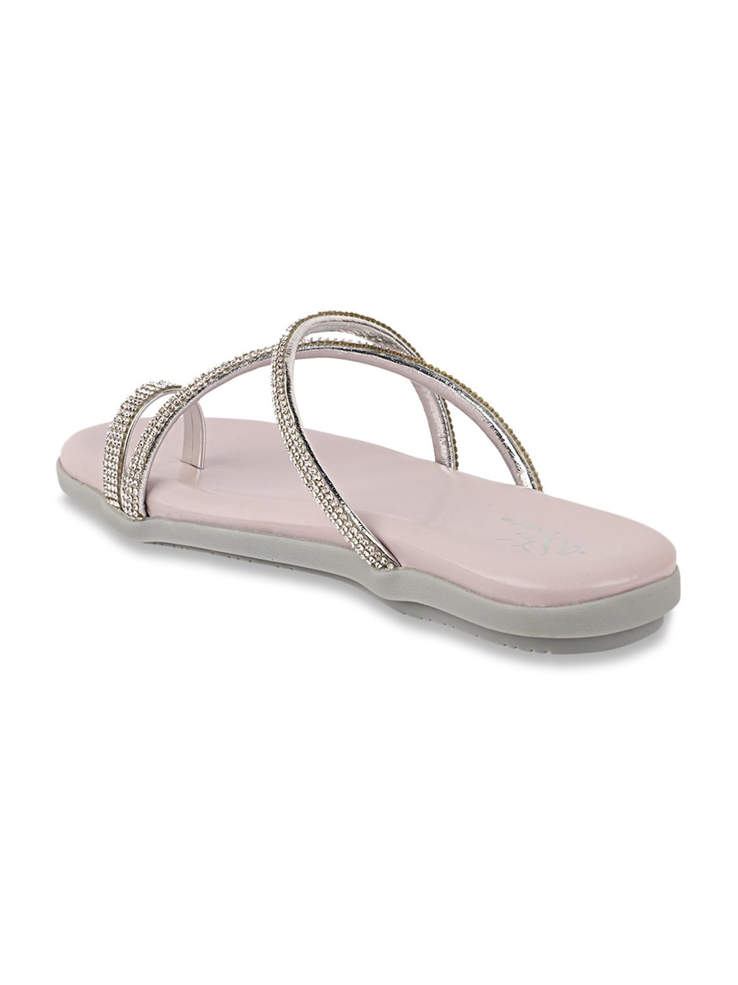 The White Pole Women's Purple Toe Ring Sandals