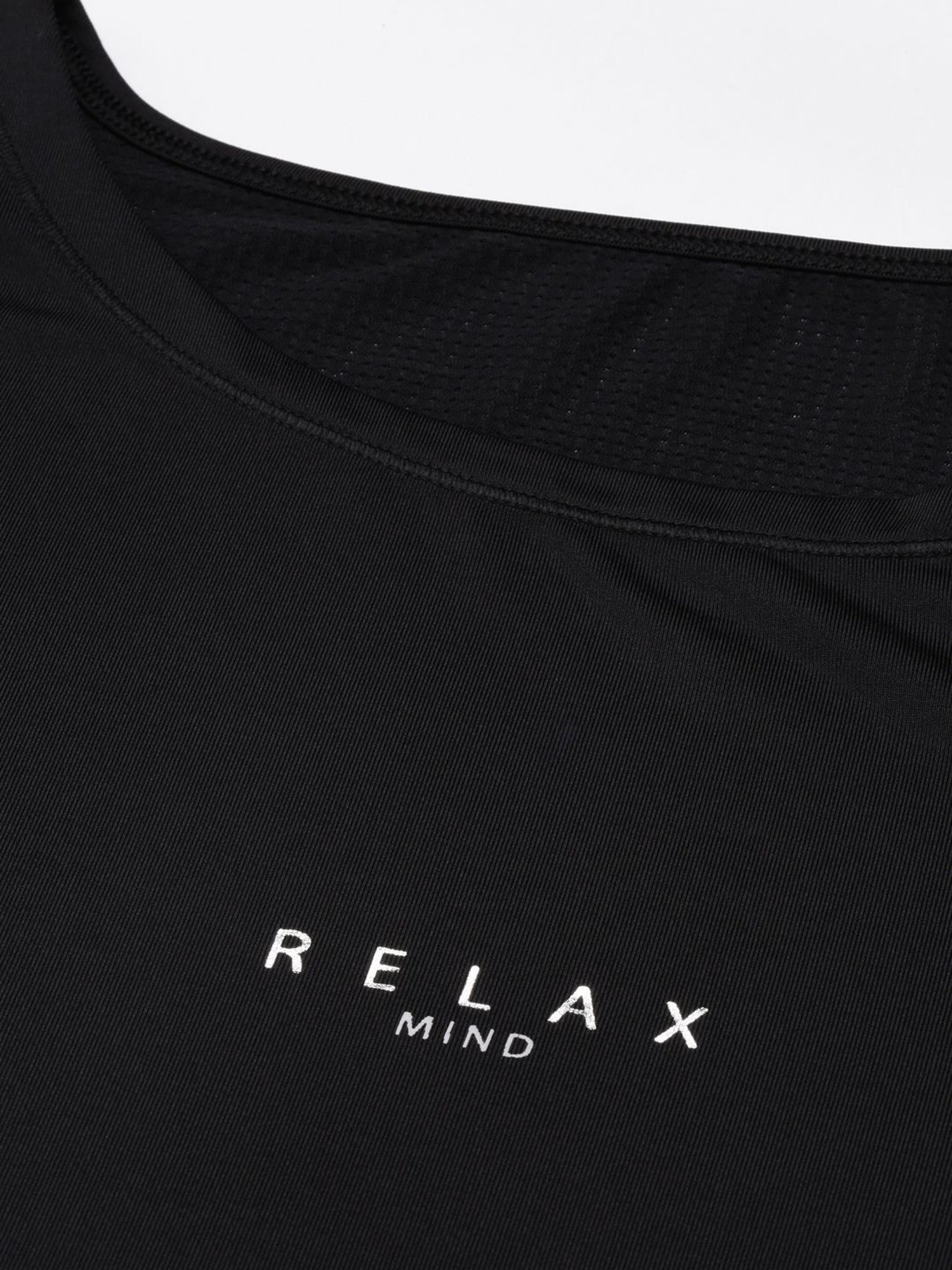 Enamor Black Graphic Print Sports T-Shirt