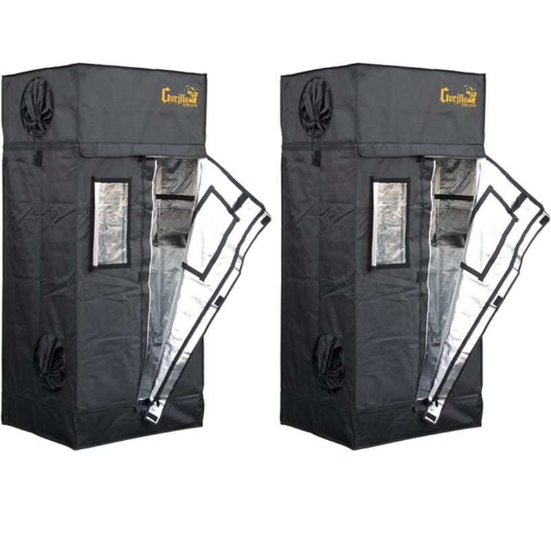 Gorilla Lite Line Grow Tent  2' x 2.5' Garden Greenhouse, Pair | GGTLT22