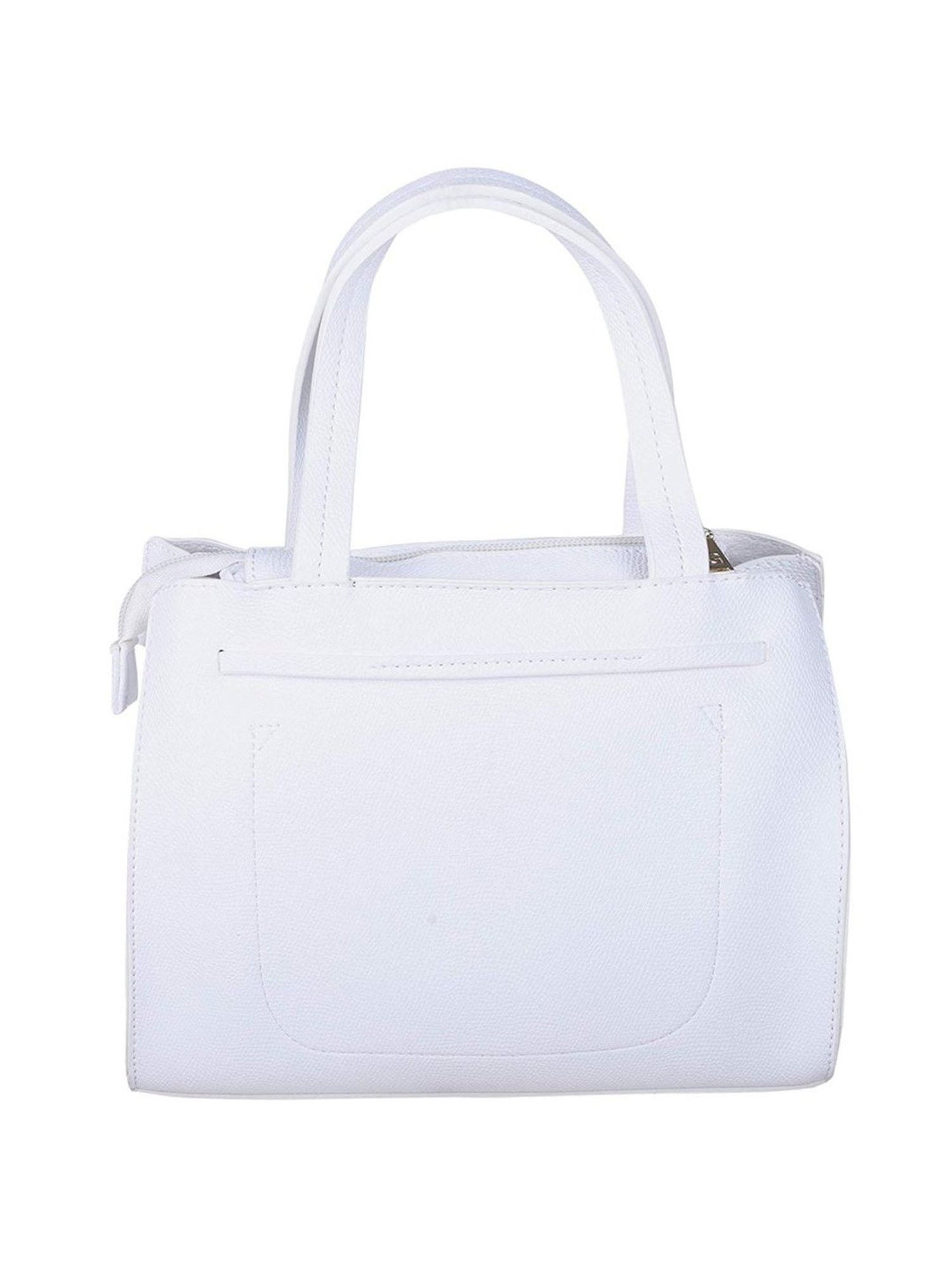 Giordano White Solid Handbag