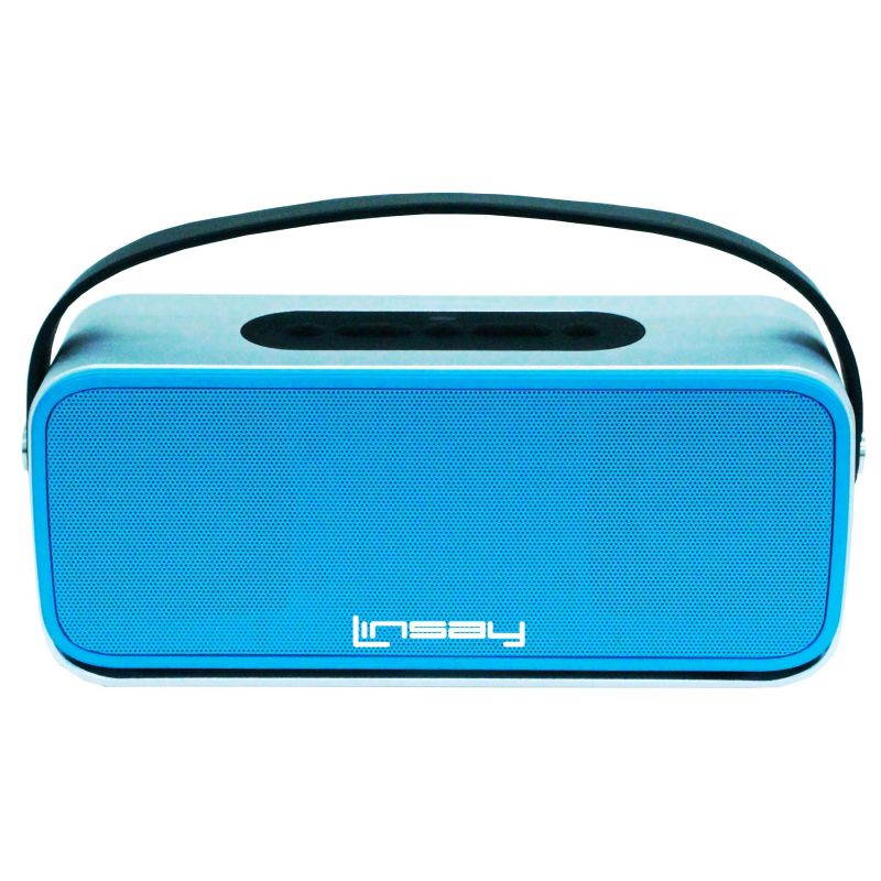 LINSAY SLH-100B &reg; New High end Portable Wireless Bluetooth Speaker with Microphone Rechargeable Blue