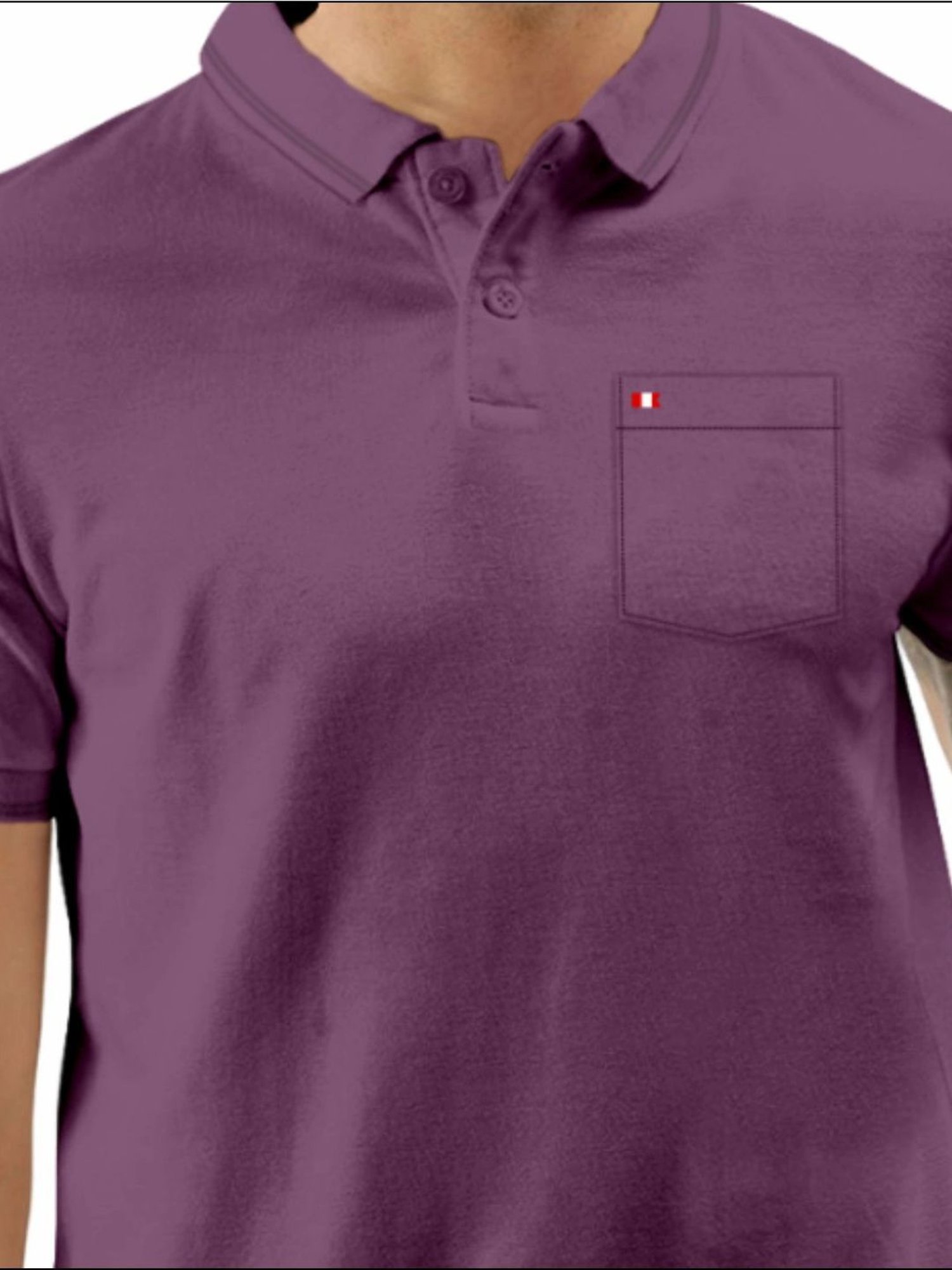 Tab91 Purple Regular Fit Polo T-Shirts