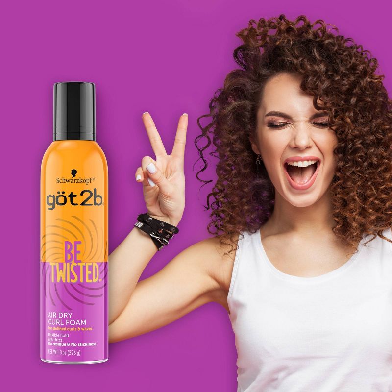 Got2B Twisted Air Dry Curl Foam - 8oz