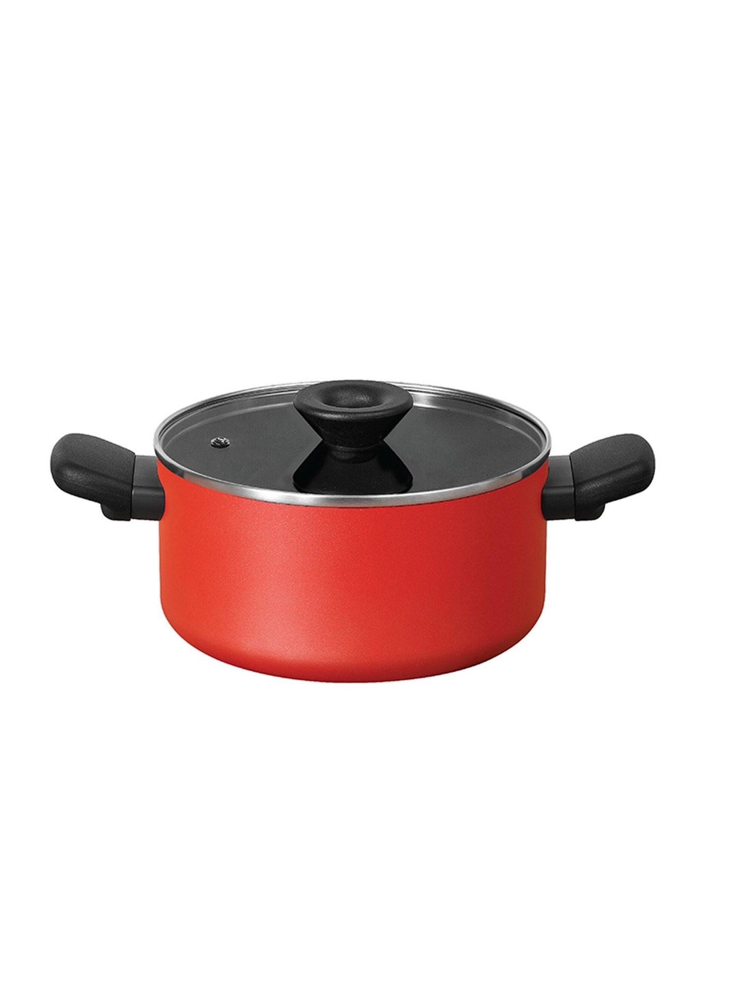 Meyer Bahaus Red Aluminium Casserole with Lid (2.8 L)
