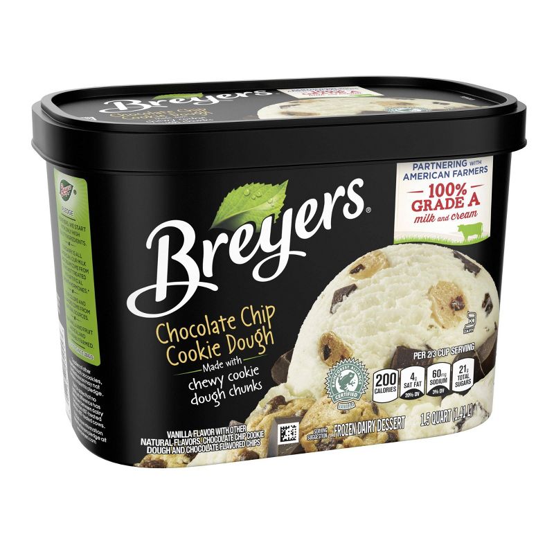 Breyers Chocolate Chip Cookie Dough Frozen Dairy Dessert - 48oz