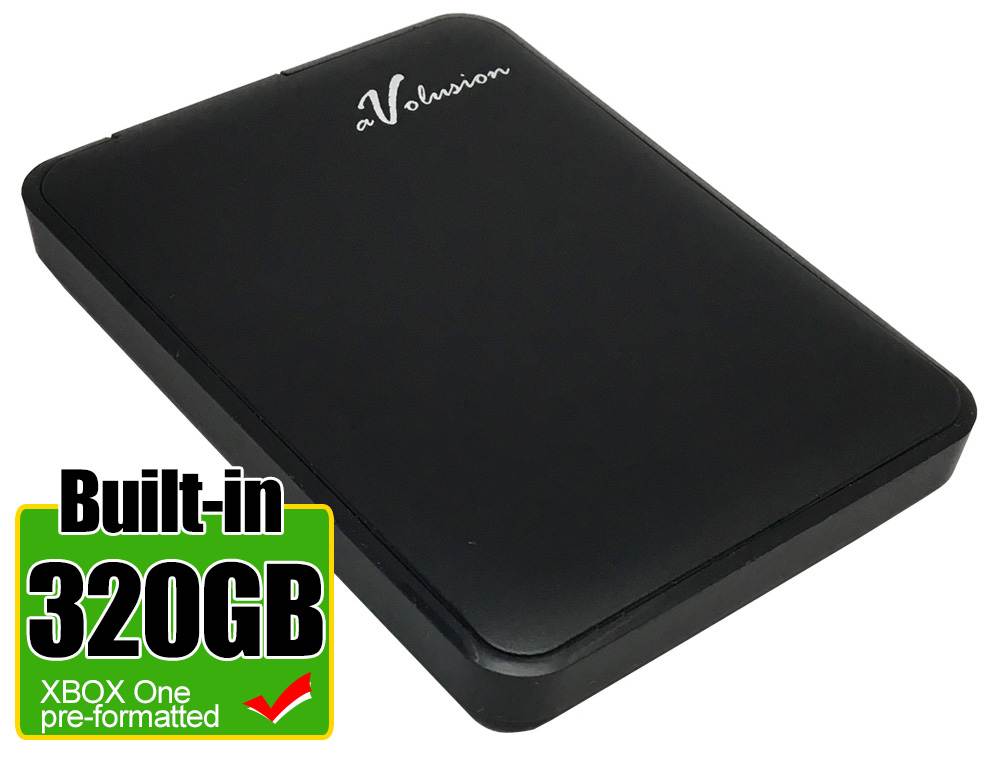 Avolusion 320GB USB 3.0 Portable External XBOX One Hard Drive (XBOX One Pre-Formatted) HD250U3-Z1 - Retail w/2 Year Warranty