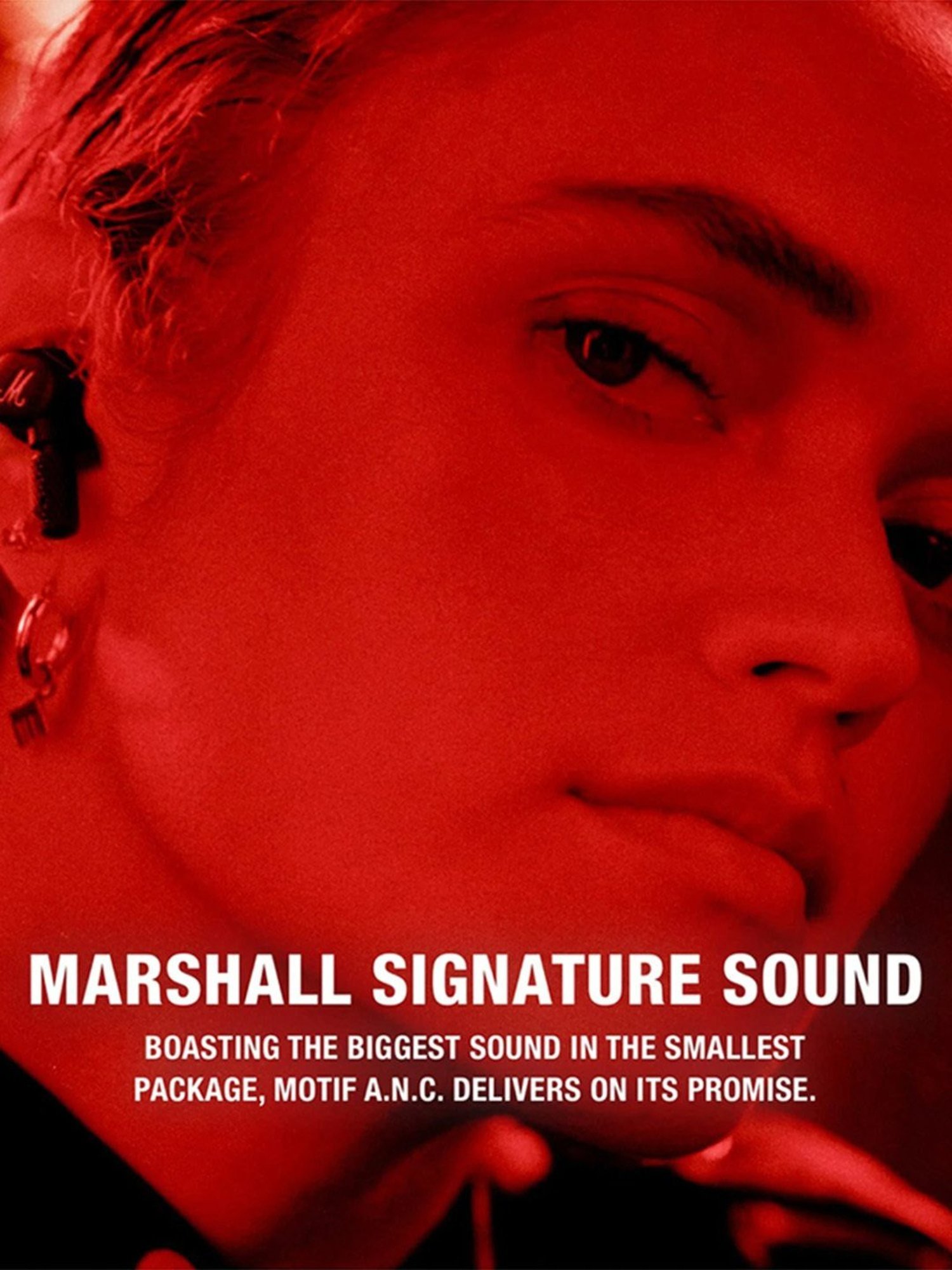 Marshall Motif True Wireless Noise Canceling in Ear Earbuds (Black)