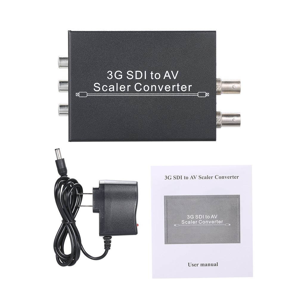3G SDI to AV Scaler Converter HD SD L/R Analog Stereo Audio Converter