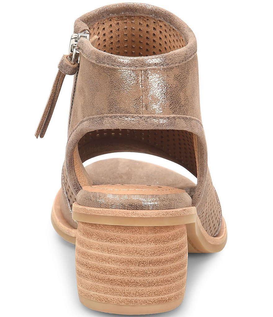 Sofft Coraline Metallic Suede Sandals