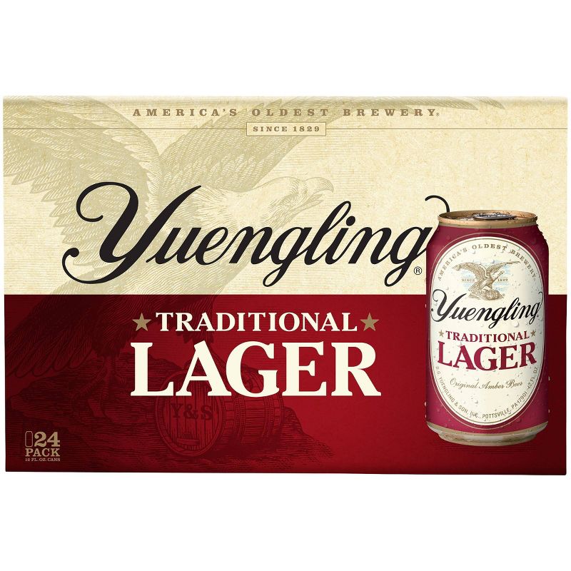 Yuengling Amber Lager Beer - 24pk/12 fl oz Cans