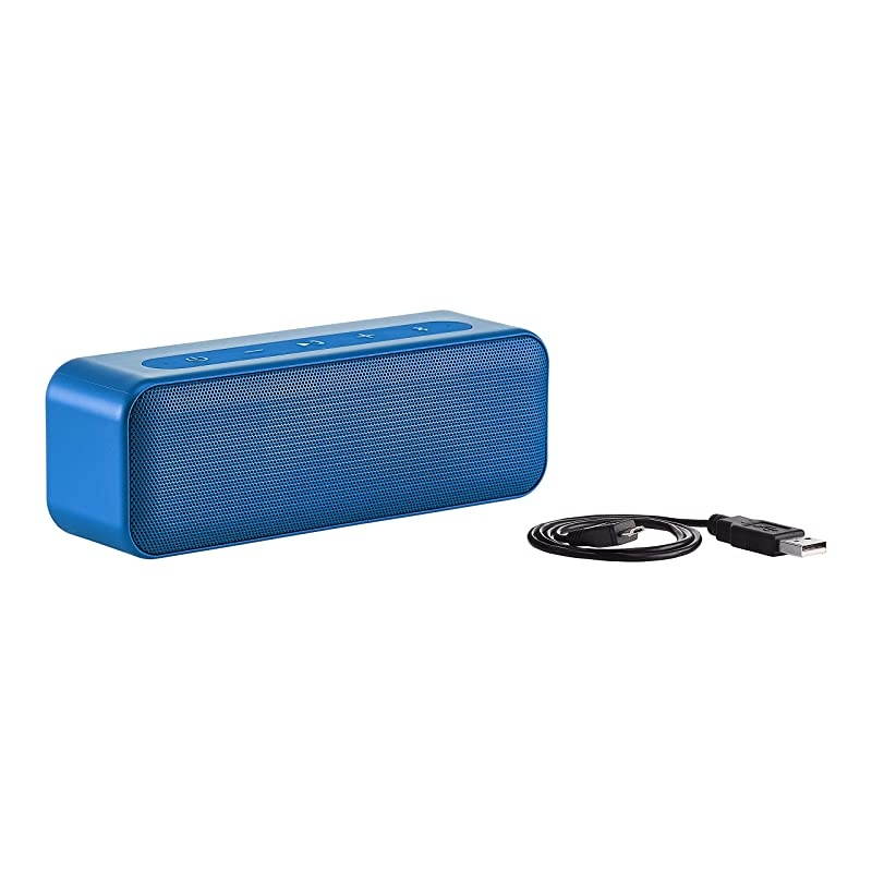 Basics 15-Watt Bluetooth Stereo Speaker with Water Resistant Design - Blue