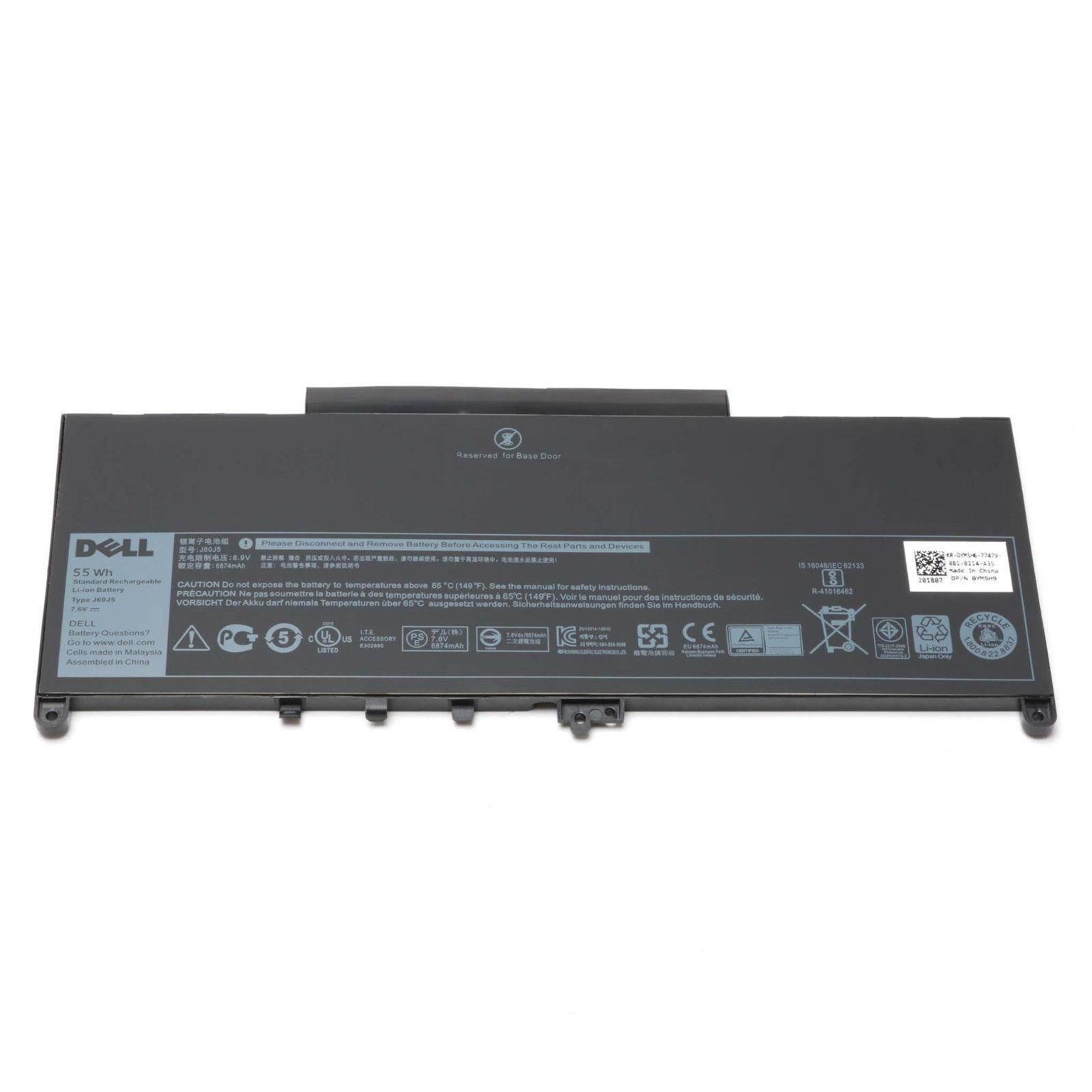 55Wh 7.6V OEM J60J5 Battery For Dell Latitude E7270 E7470 MC34Y 1W2Y2 242WD US