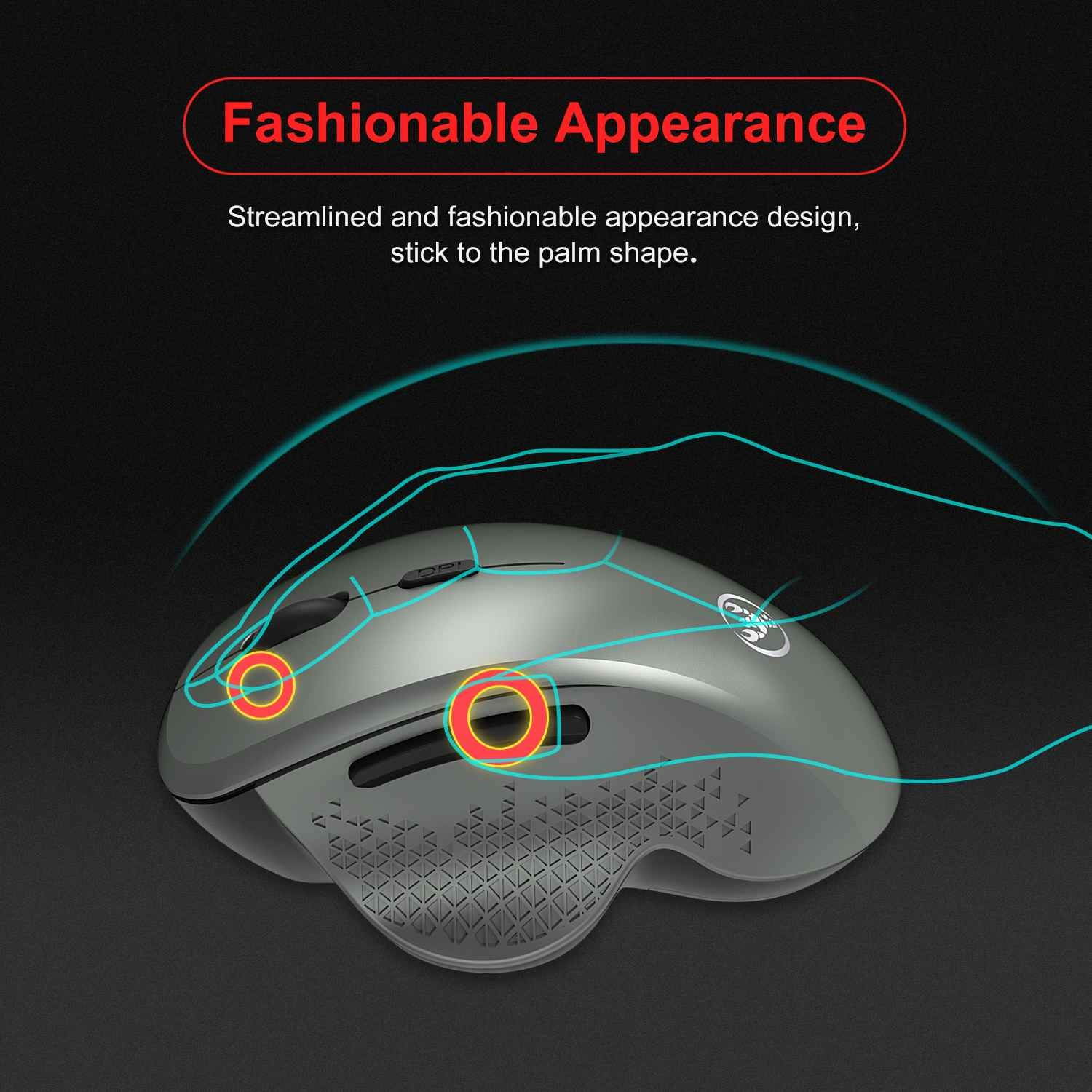 Lejiahong 2.4G USB Wireless Vertical Mouse 6 keys 800/1200/1600 DPI 3 levels DPI Mute Ergonomic Gaming Mouse For Laptop Computer PC