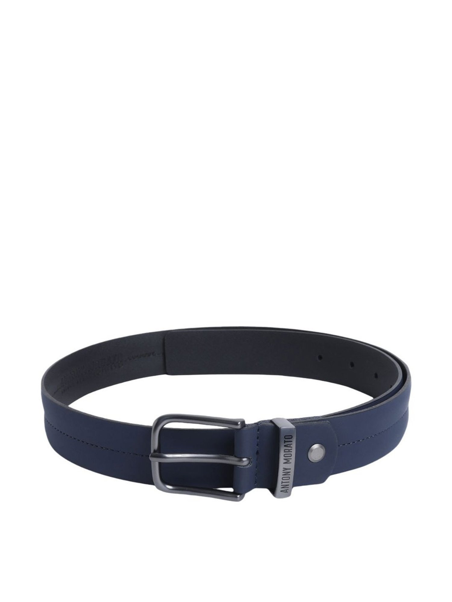Antony Morato Navy PU Solid Waist Belt
