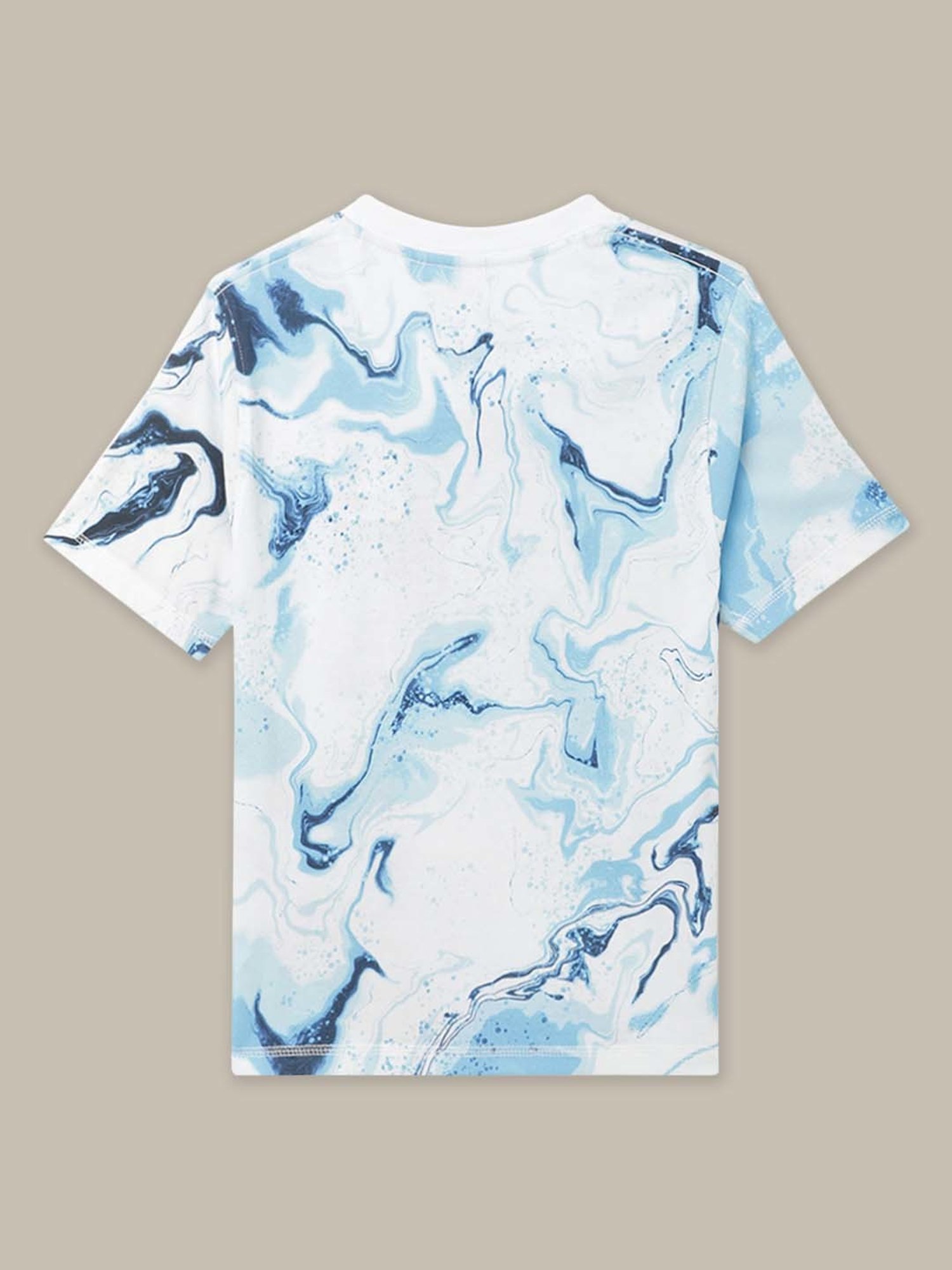 Kidsville Blue & Red Cotton Printed Captain America T-Shirt