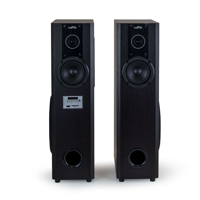 beFree Sound 2.1 Channel Home Theater Bluetooth Powered Double Tower Speakers