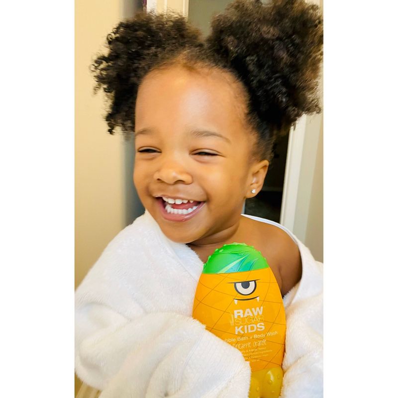 Raw Sugar Kids Bubble Bath + Body Wash Pineapple Orange - 12 fl oz