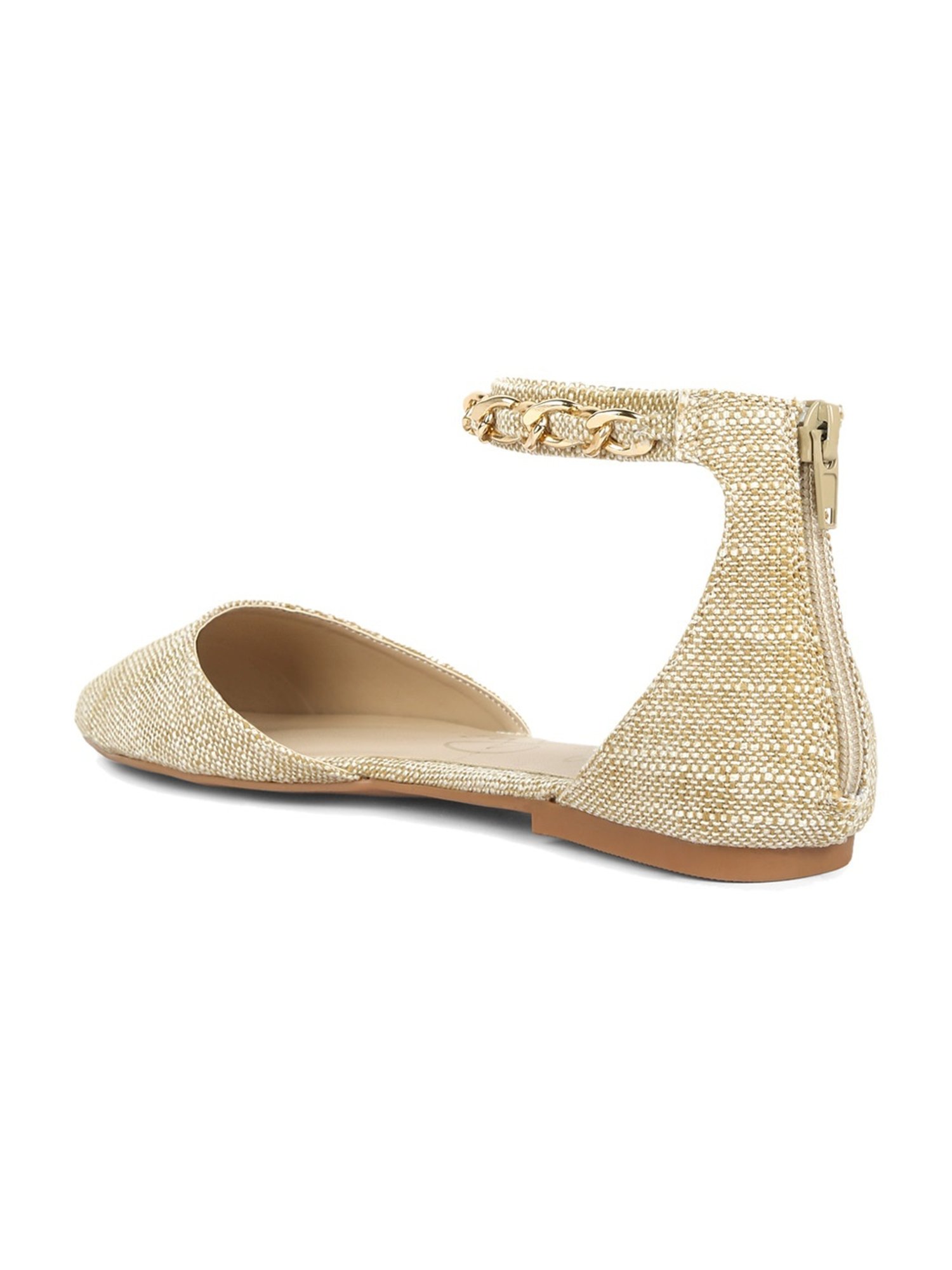 London Rag Women's Beige Ankle Strap Sandals