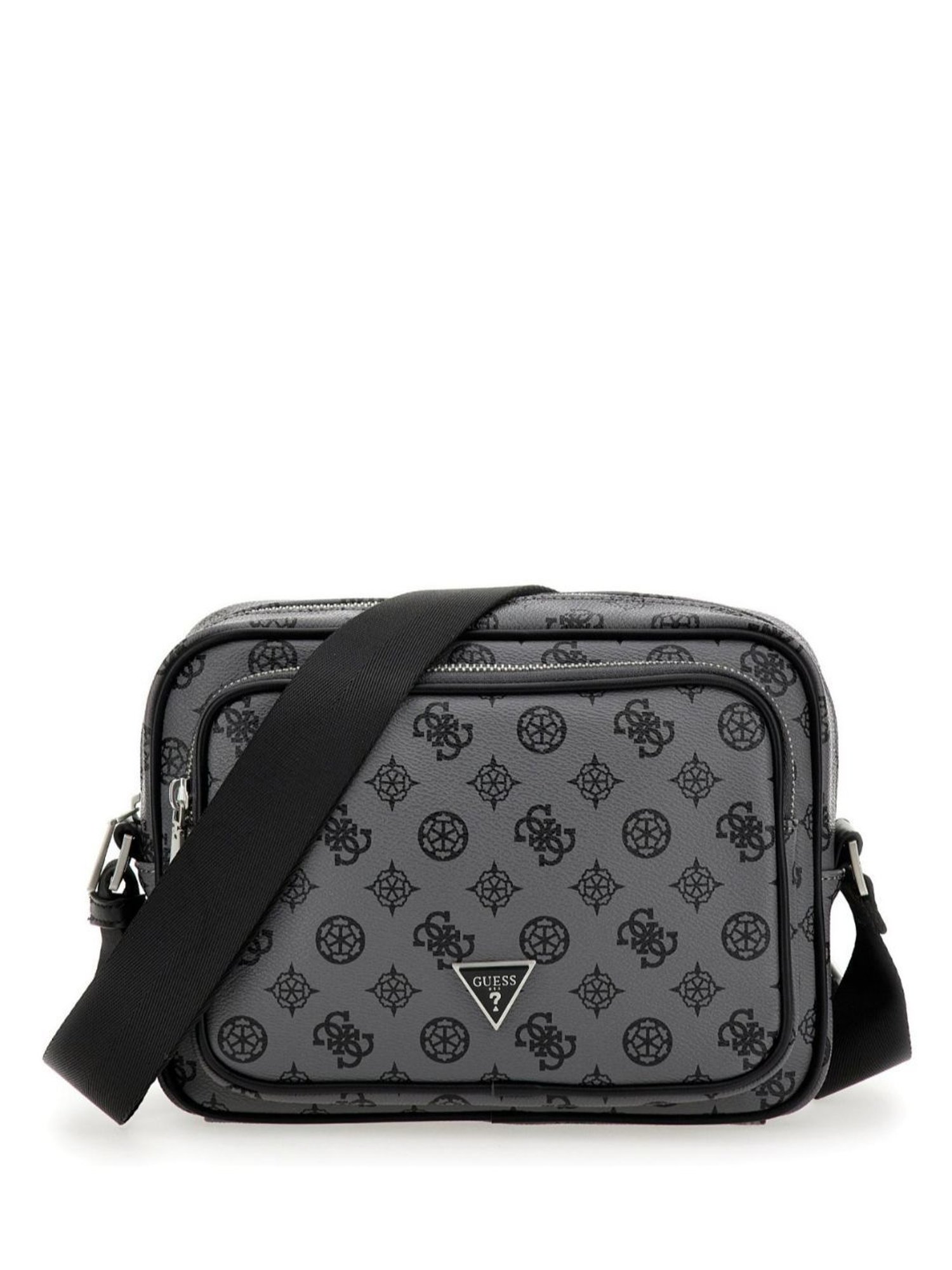 HiLEDER Brown Textured Small Leather 12 inch Cross Body Bag