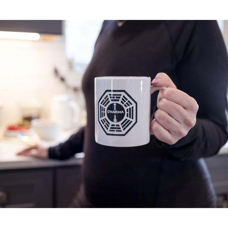 Surreal Entertainment Lost DHARMA Initiative Logo Ceramic Mug | Holds 11 Ounces