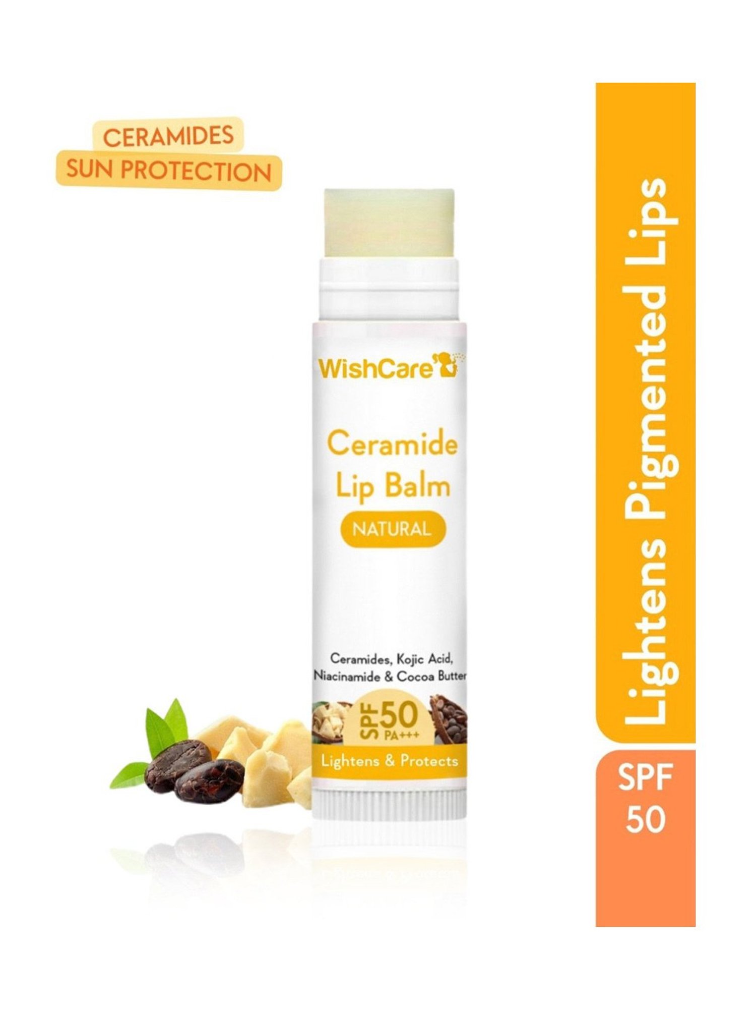 Wishcare Natural Ceramide Lip Balm SPF 50 PA+++ - 5 gm